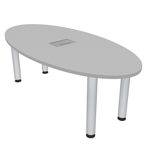 33.5 in W, 59.5 in L, 29 in H, Engineered Wood Top, Grey